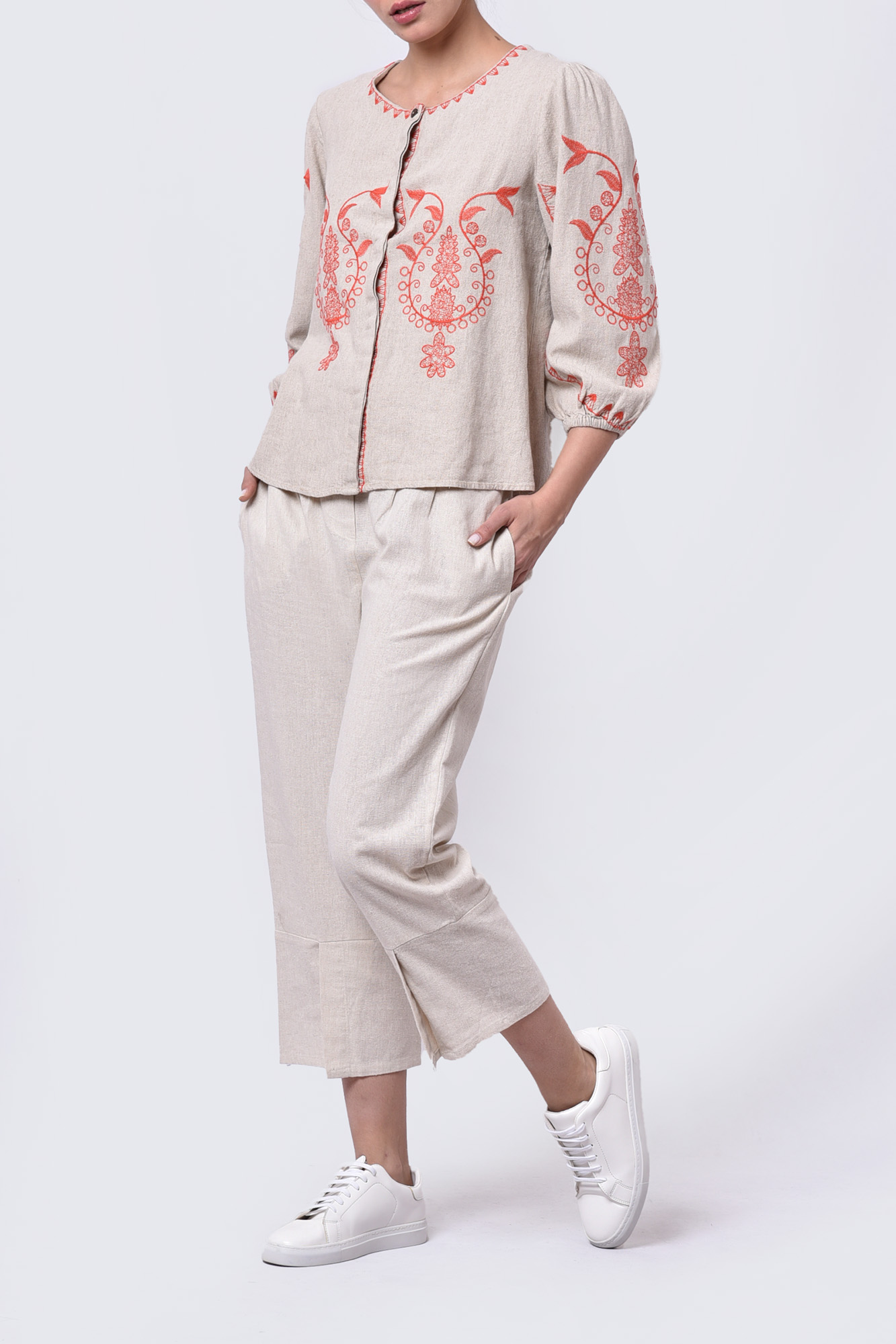 شلوار پارچه ای ساده زنانه