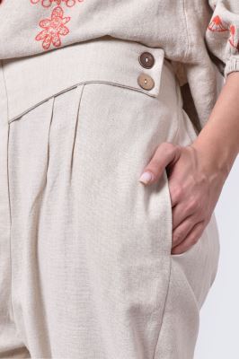 شلوار پارچه ای ساده زنانه