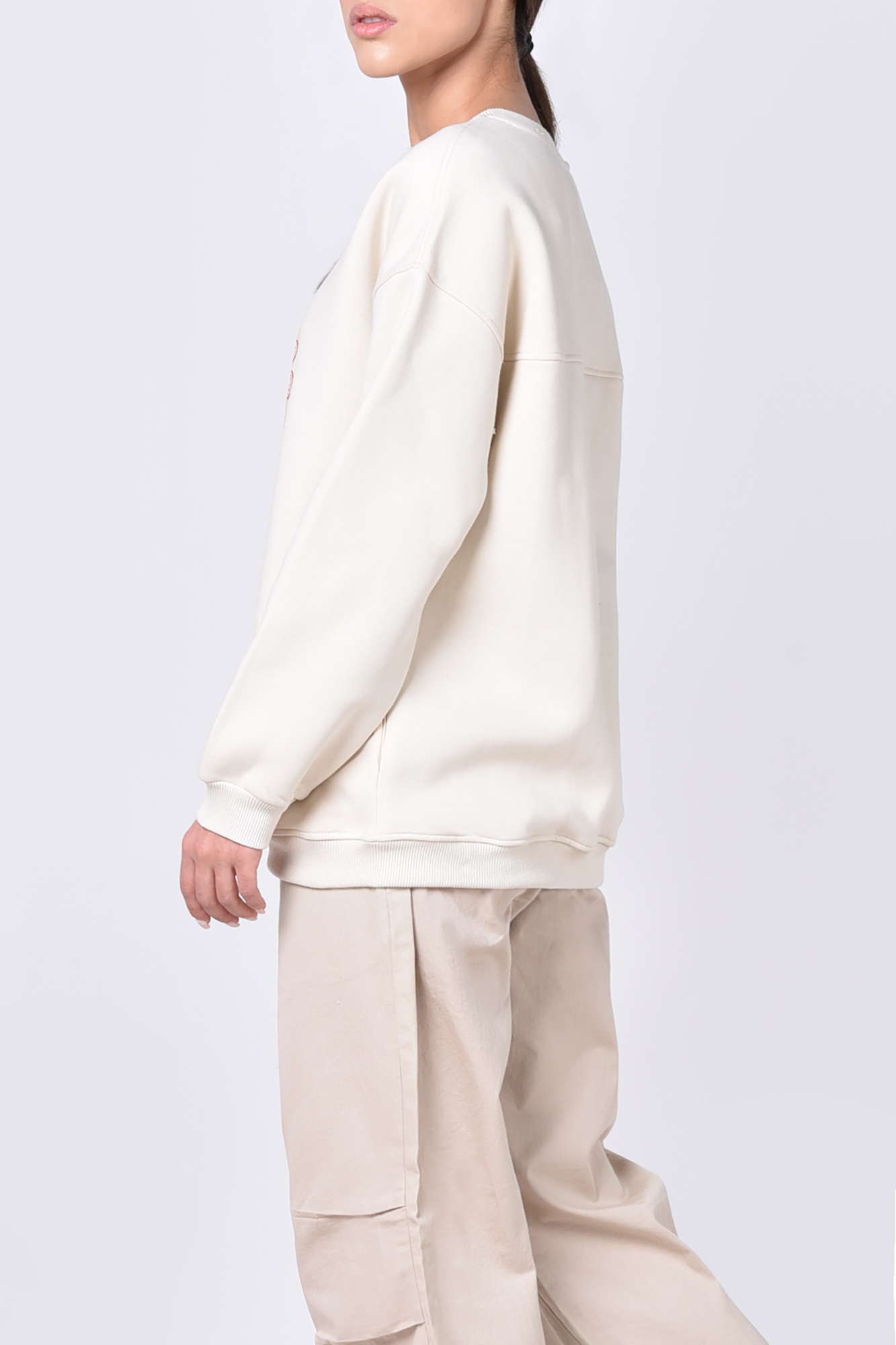 تیشرت آستین بلند چاپی زنانه