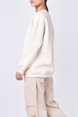 تیشرت آستین بلند چاپی زنانه