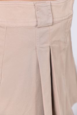 دامن کتان کوتاه ساده زنانه