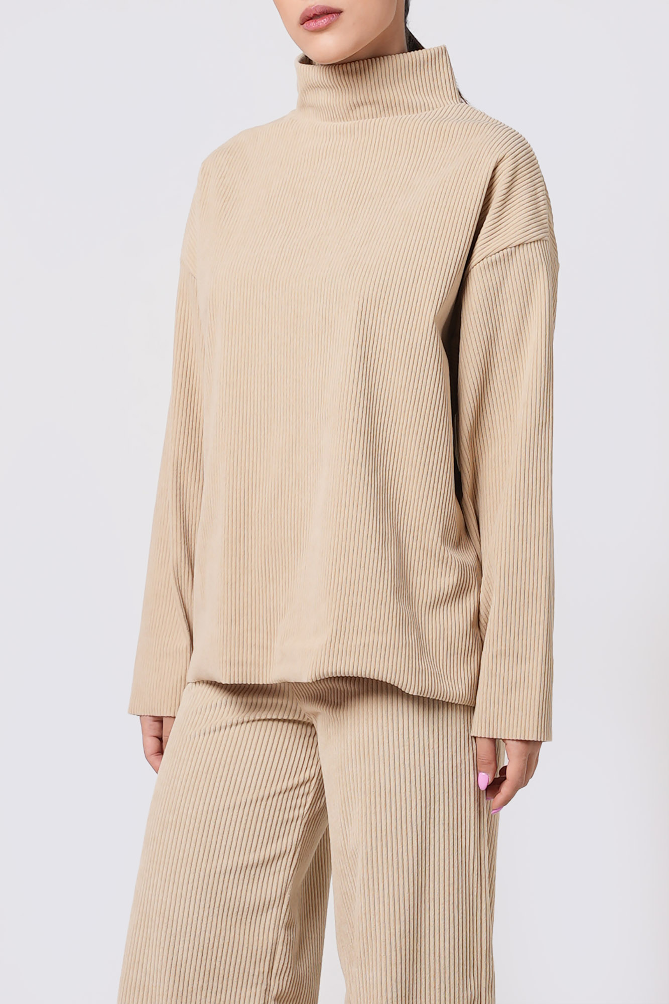 تیشرت آستین بلند کبریتی زنانه