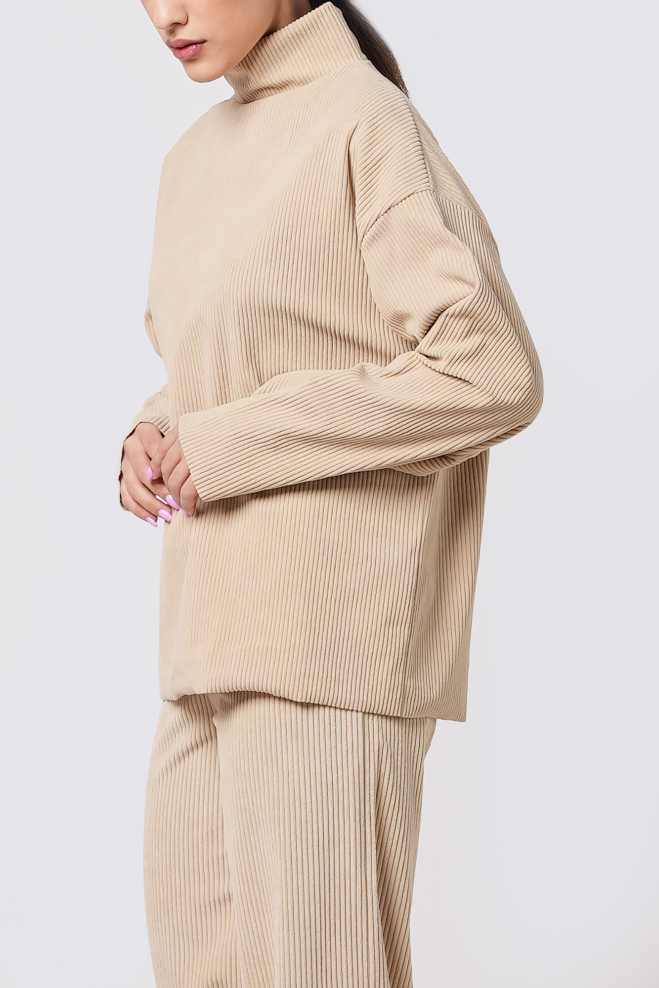 تیشرت آستین بلند کبریتی زنانه