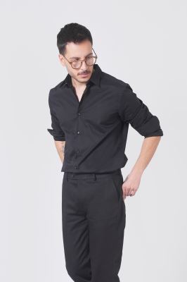 پیراهن آستین بلند ساده مردانه