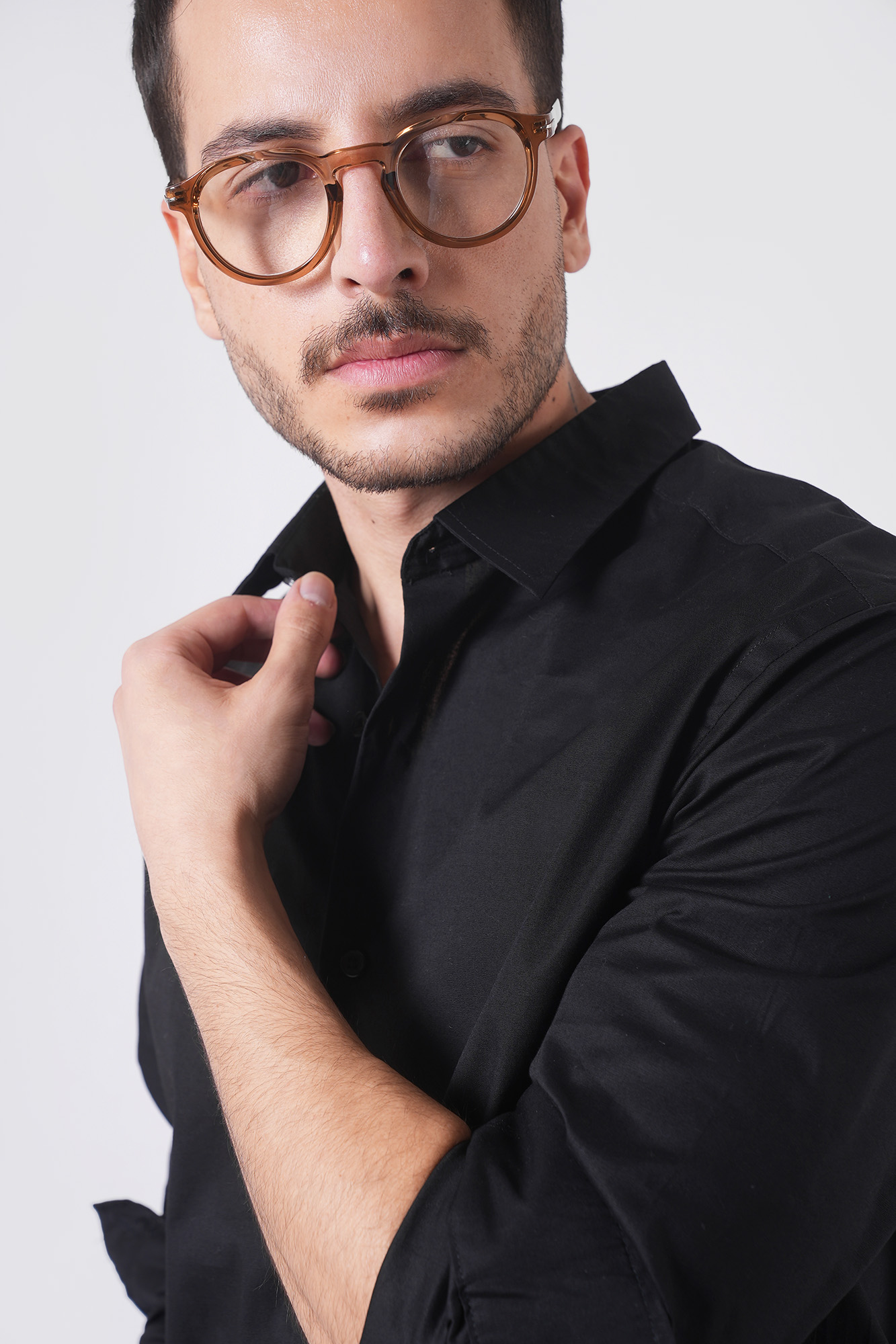 پیراهن آستین بلند ساده مردانه