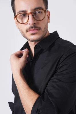 پیراهن آستین بلند ساده مردانه