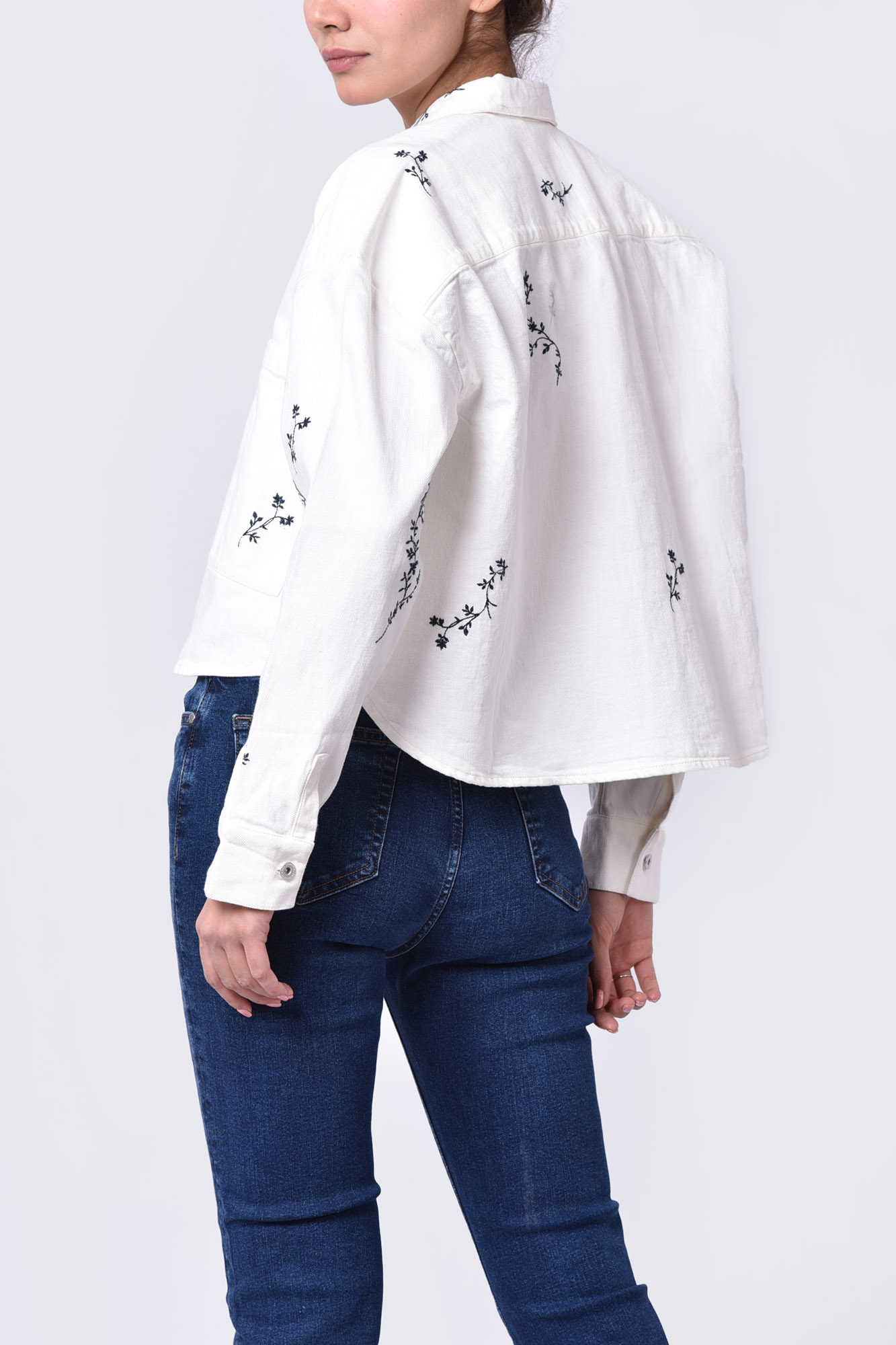 شومیز آستین بلند گلدوزی زنانه