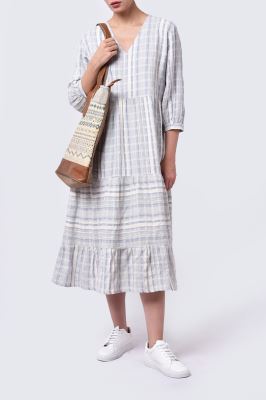 مانتو غیر رسمی راه راه زنانه