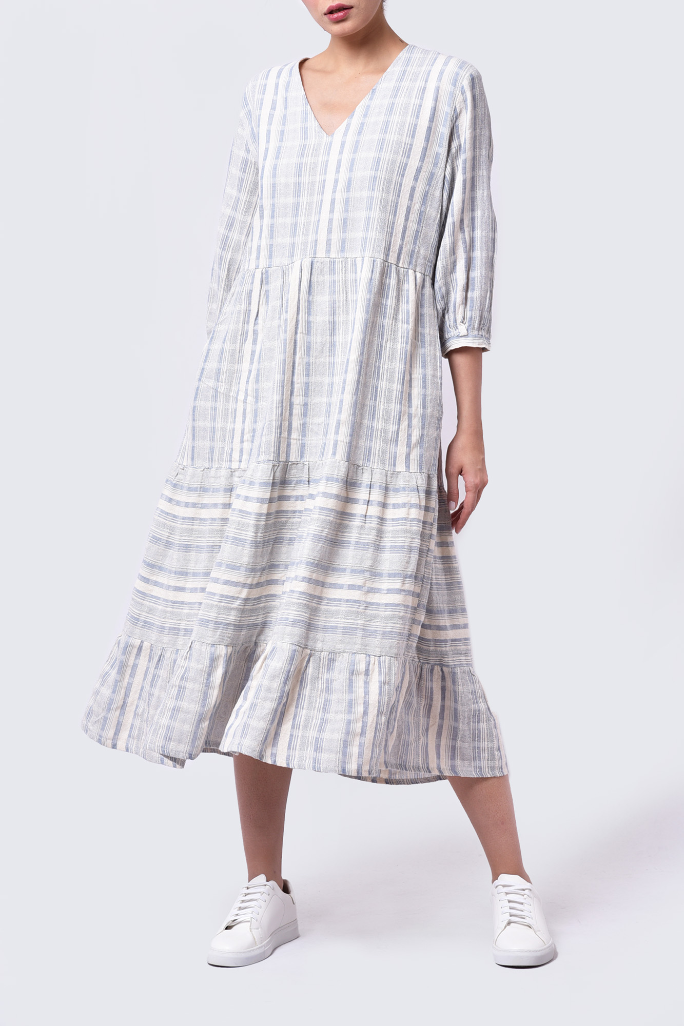 مانتو غیر رسمی راه راه زنانه