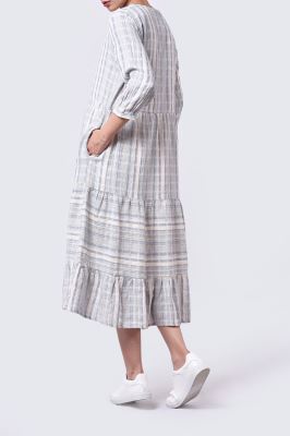 مانتو غیر رسمی راه راه زنانه