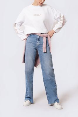 تیشرت آستین بلند گلدوزی زنانه