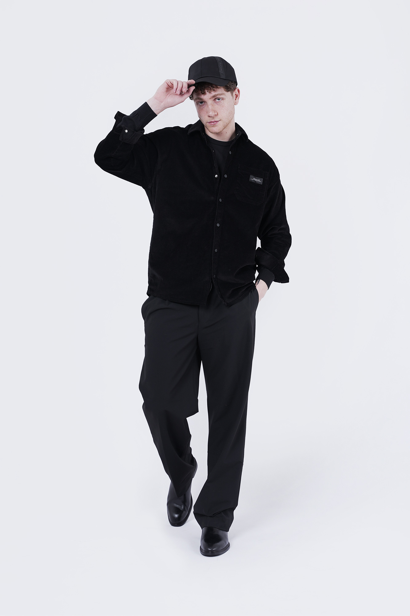 پیراهن آستین بلند ساده مردانه