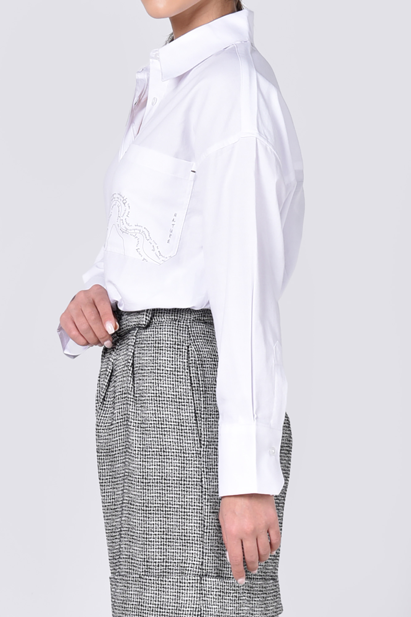 شومیز آستین بلند چاپی زنانه