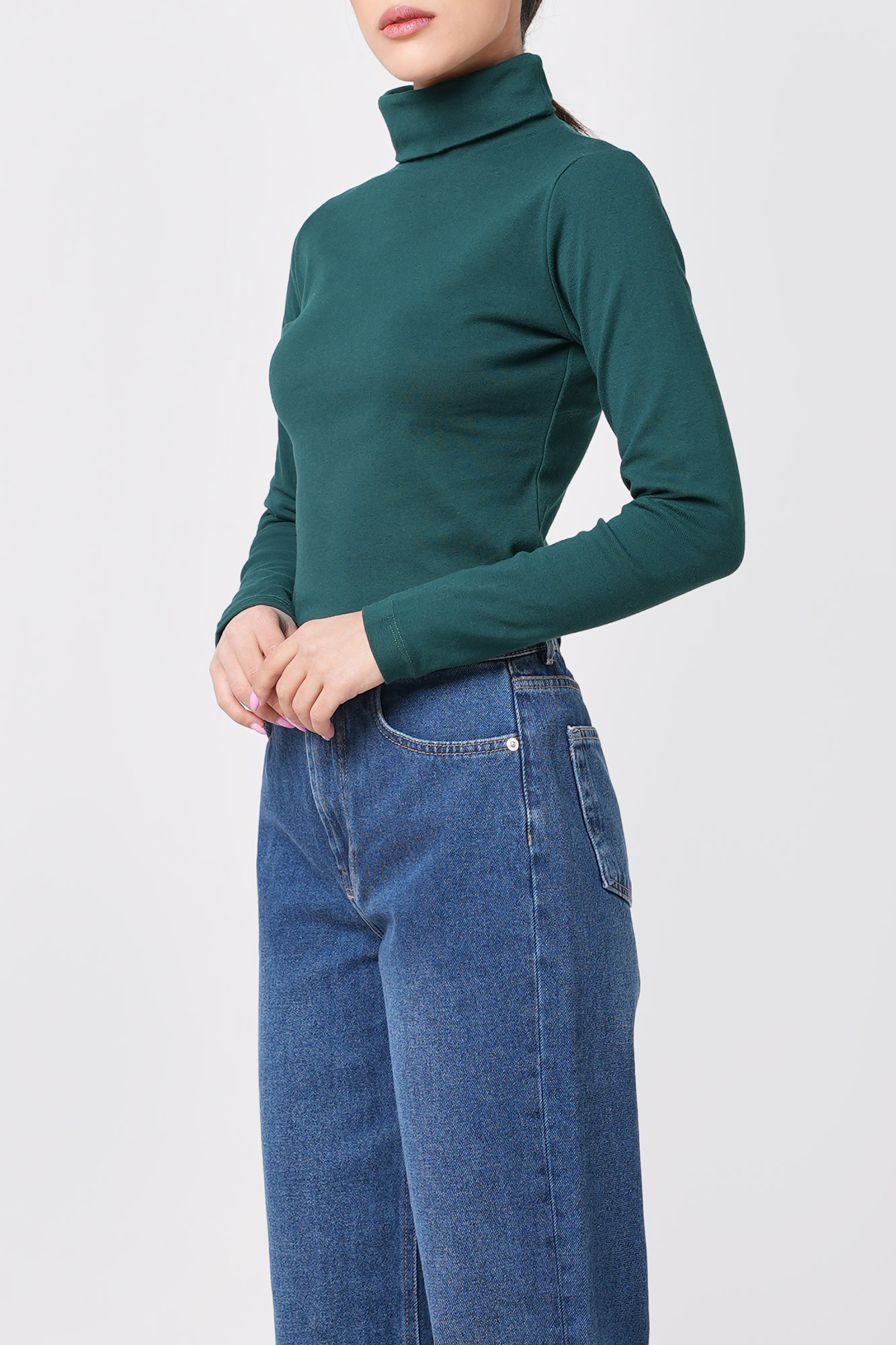 تیشرت آستین بلند ساده زنانه