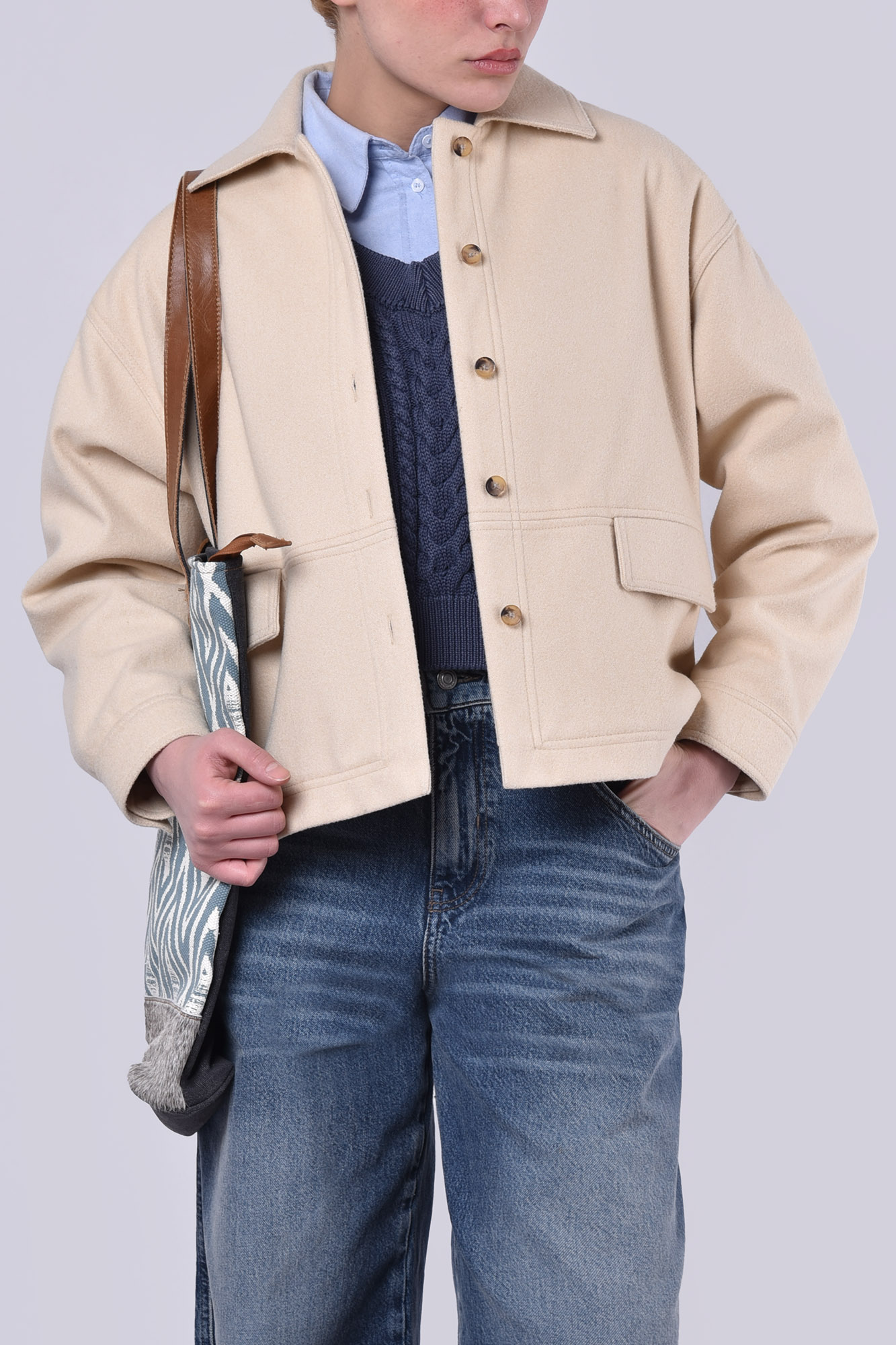 اورشرت آستین بلند ساده زنانه