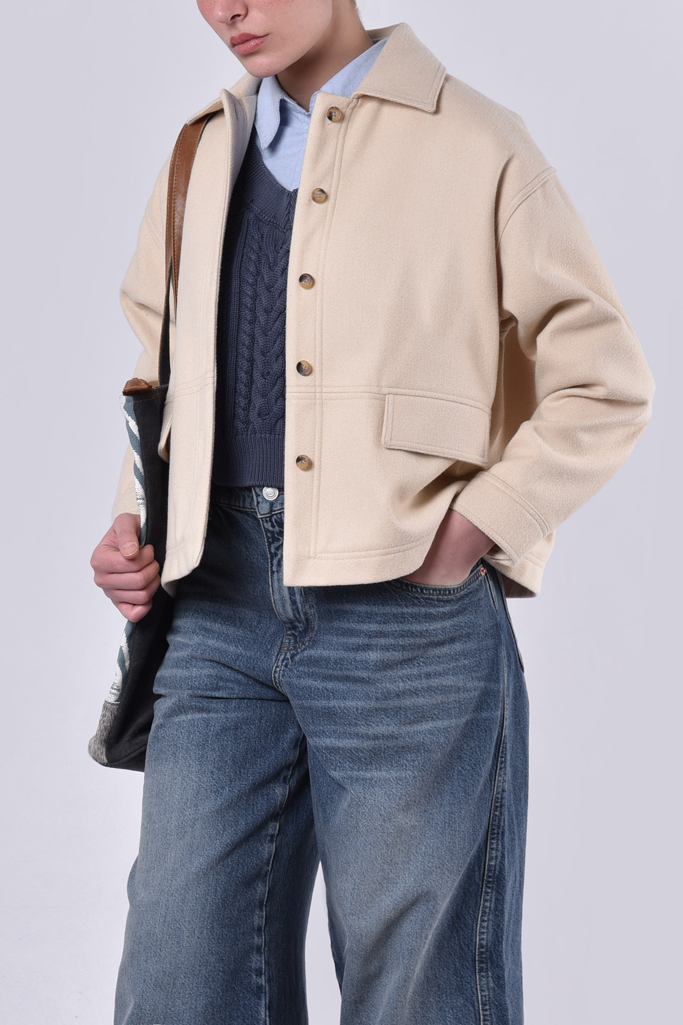 اورشرت آستین بلند ساده زنانه