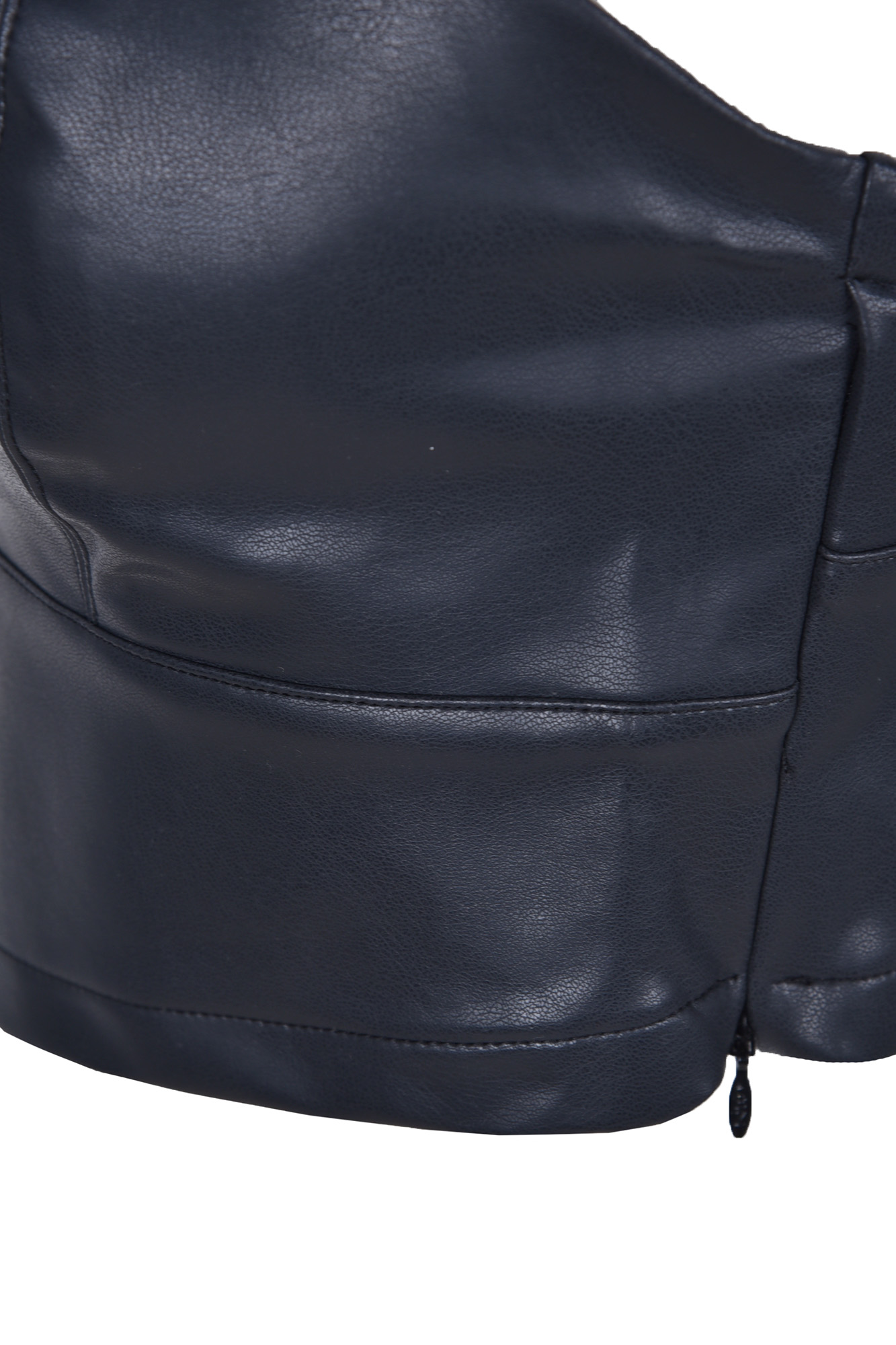 تاپ چرم ساده زنانه