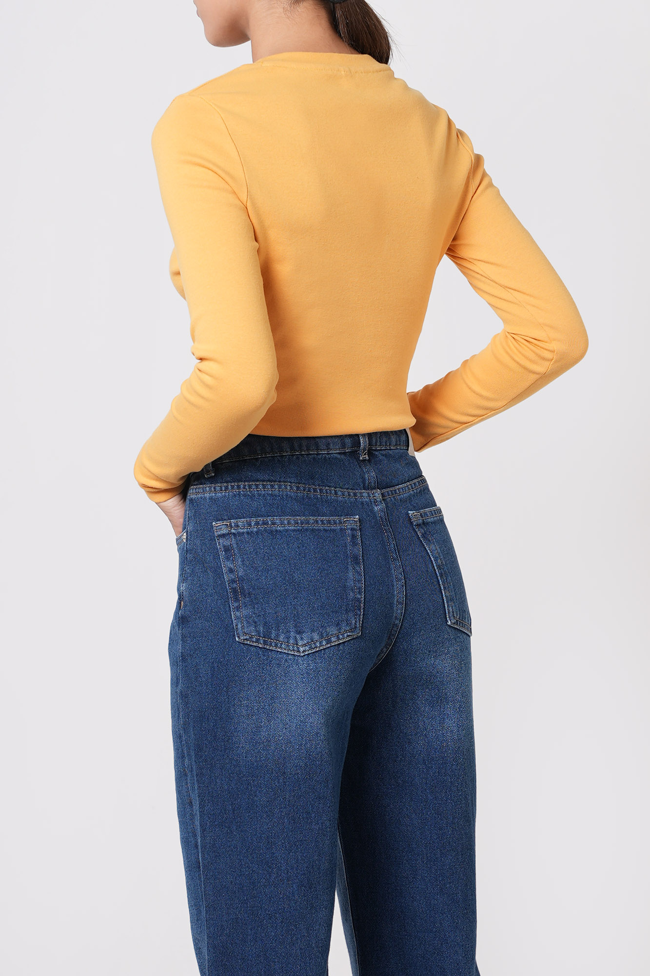 تیشرت آستین بلند ساده زنانه