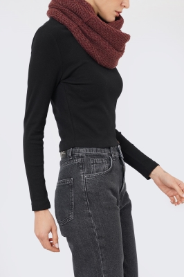 تیشرت آستین بلند ساده زنانه