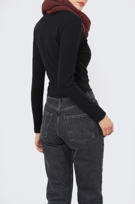 تیشرت آستین بلند ساده زنانه