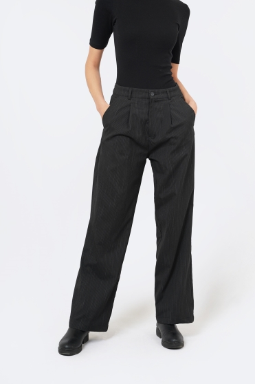 شلوار پارچه ای راه راه زنانه