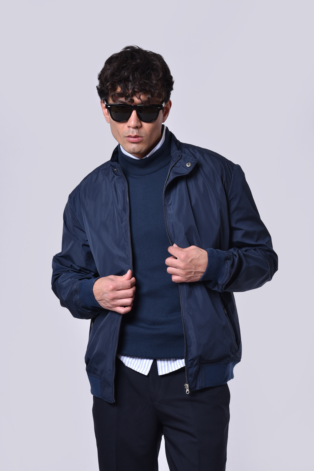 کاپشن کوتاه ساده مردانه