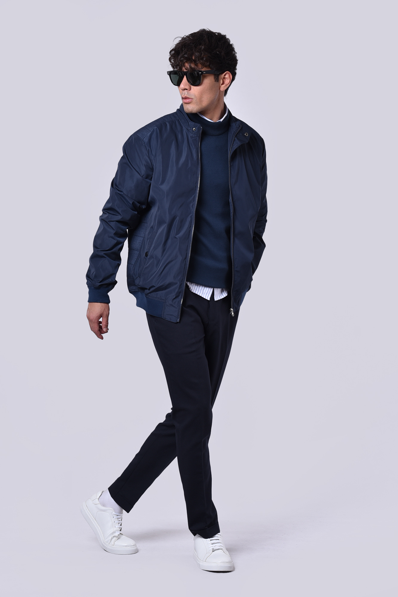 کاپشن کوتاه ساده مردانه