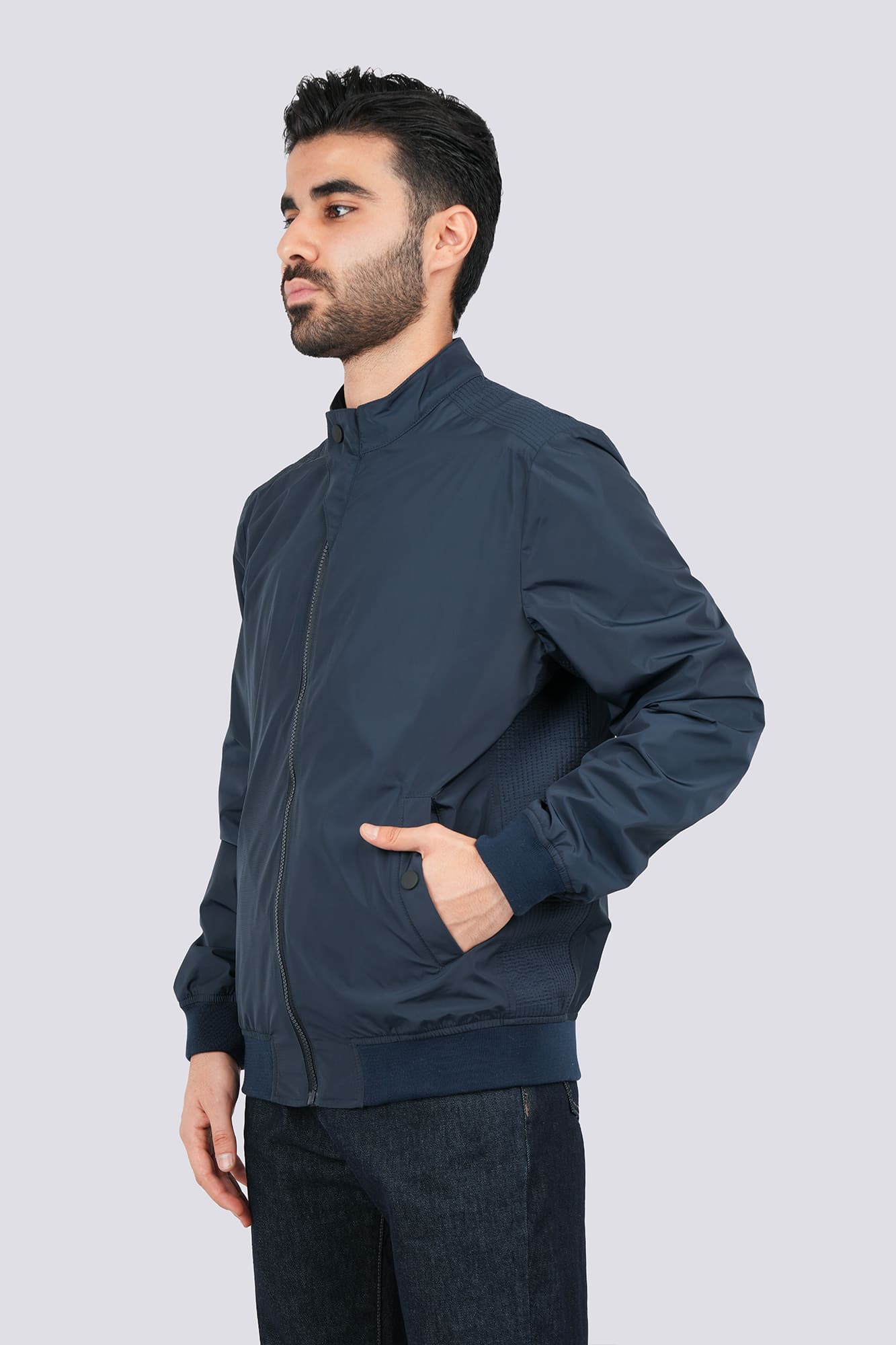 کاپشن کوتاه ساده مردانه