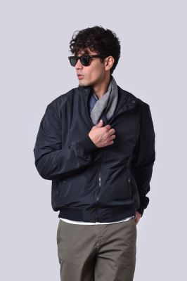 کاپشن کوتاه ساده مردانه