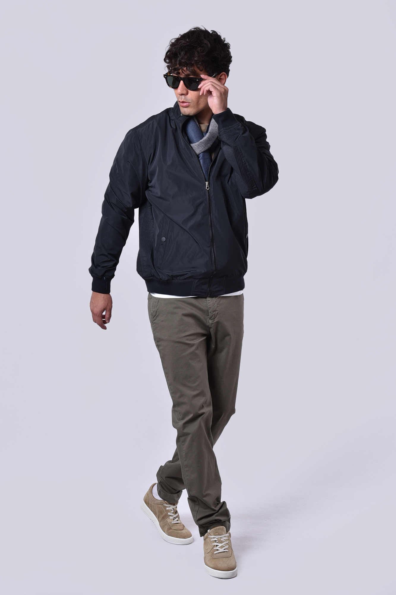 کاپشن کوتاه ساده مردانه