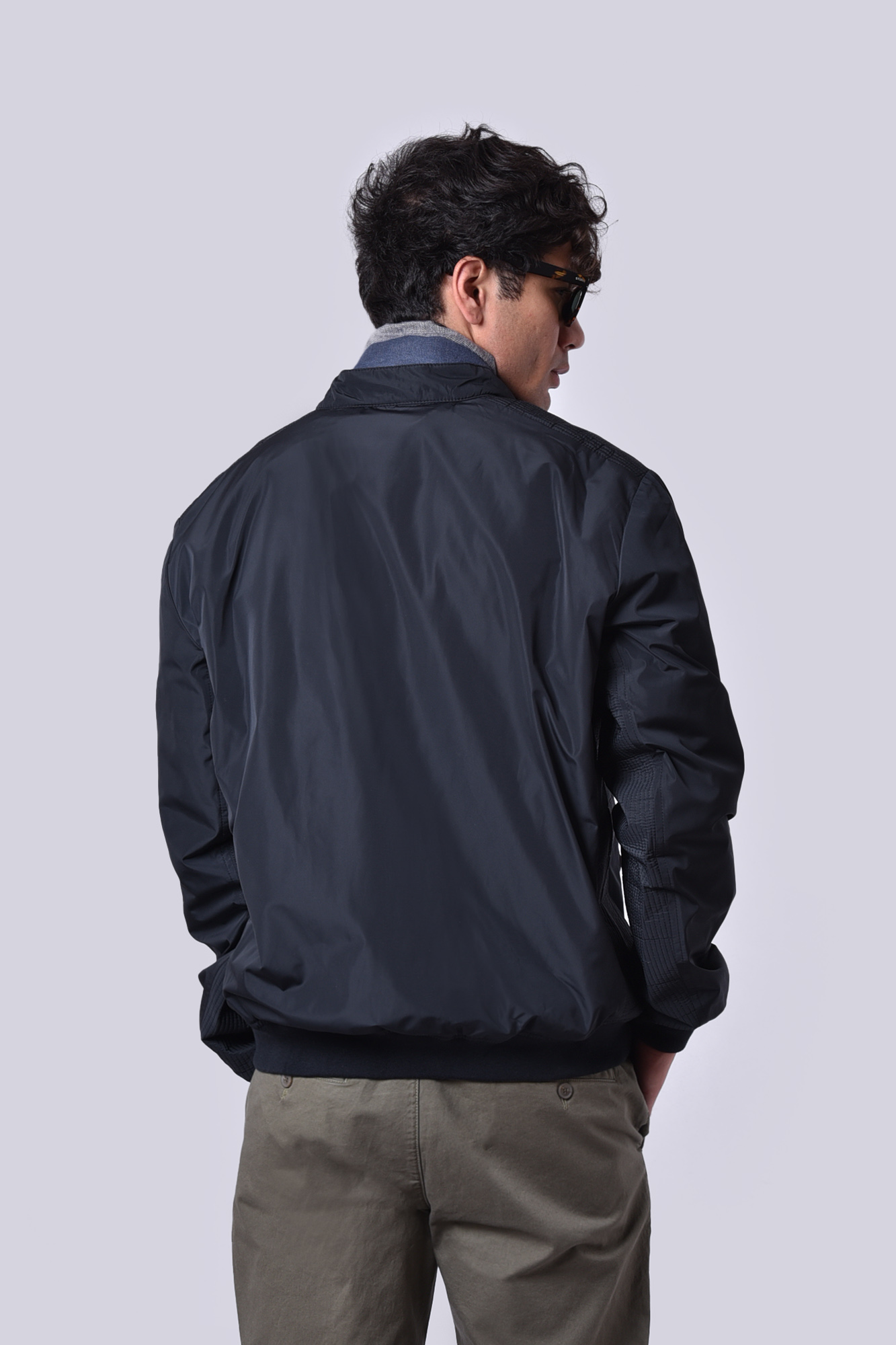 کاپشن کوتاه ساده مردانه