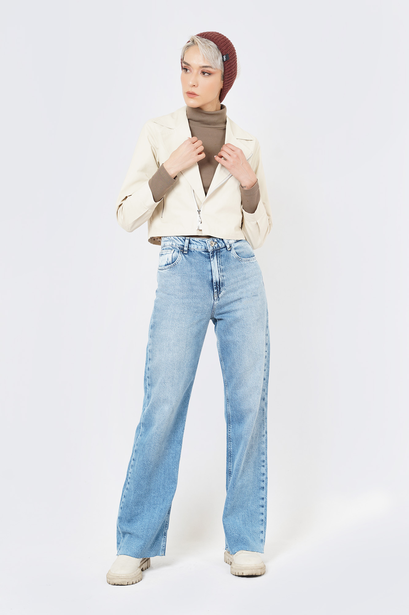 کت کوتاه ساده زنانه