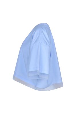 تیشرت آستین کوتاه گلدوزی دار زنانه