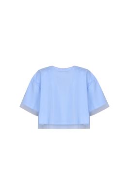 تیشرت آستین کوتاه گلدوزی دار زنانه