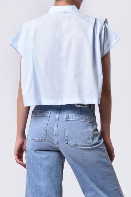 شومیز آستین کوتاه ساده زنانه