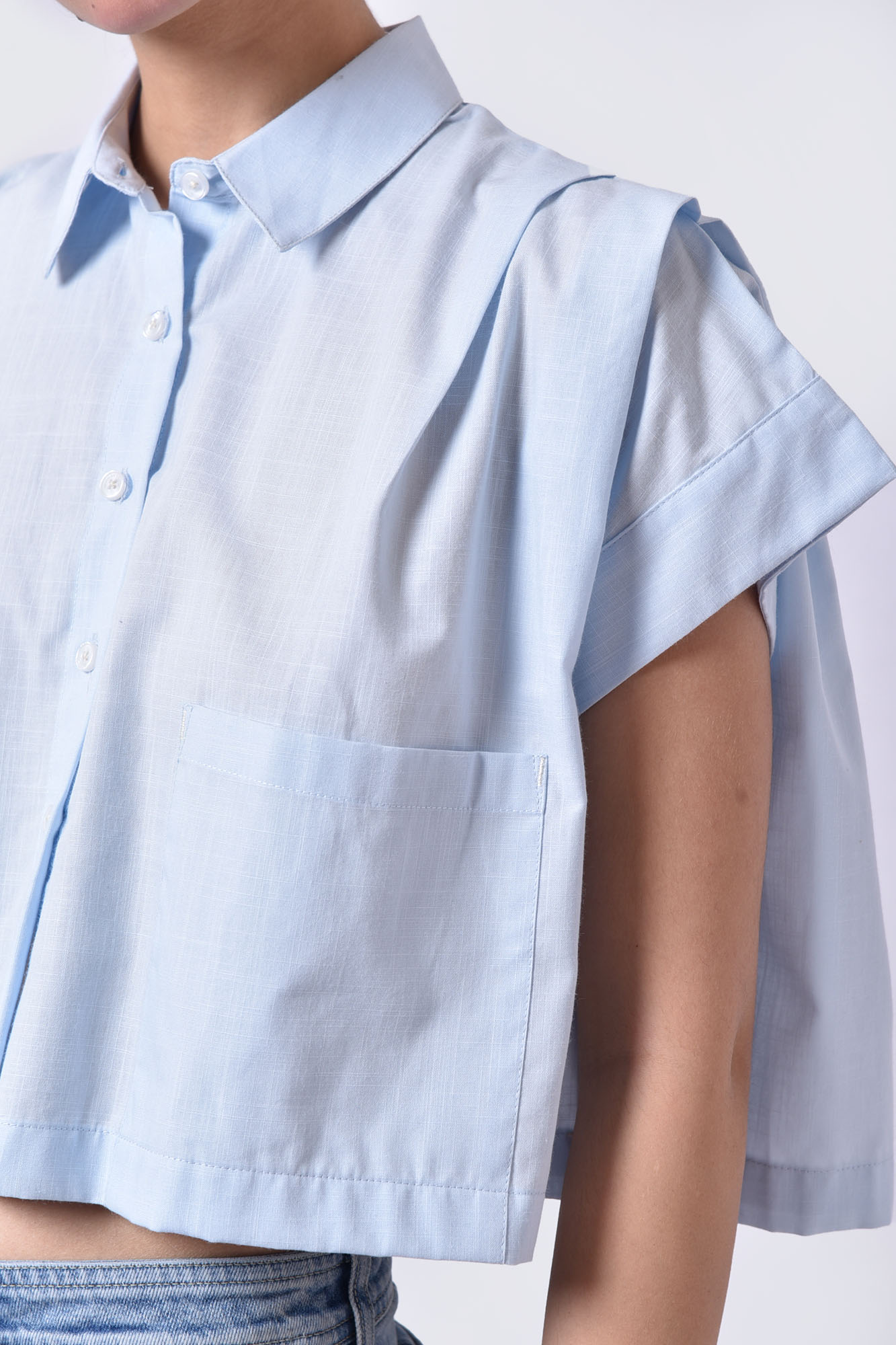 شومیز آستین کوتاه ساده زنانه