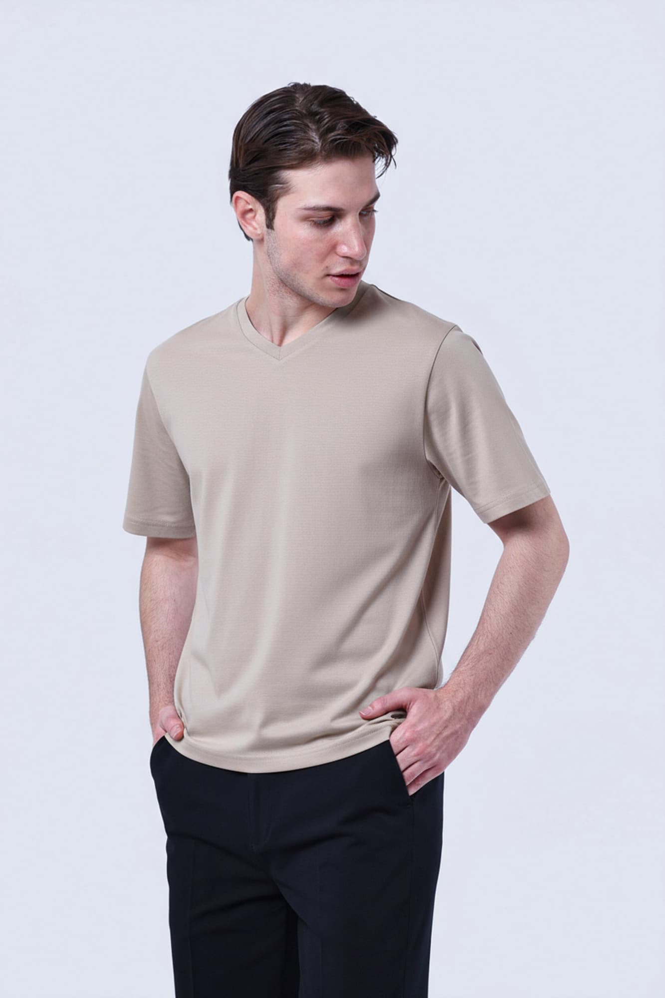 تی شرت یقه هفت بیسیک