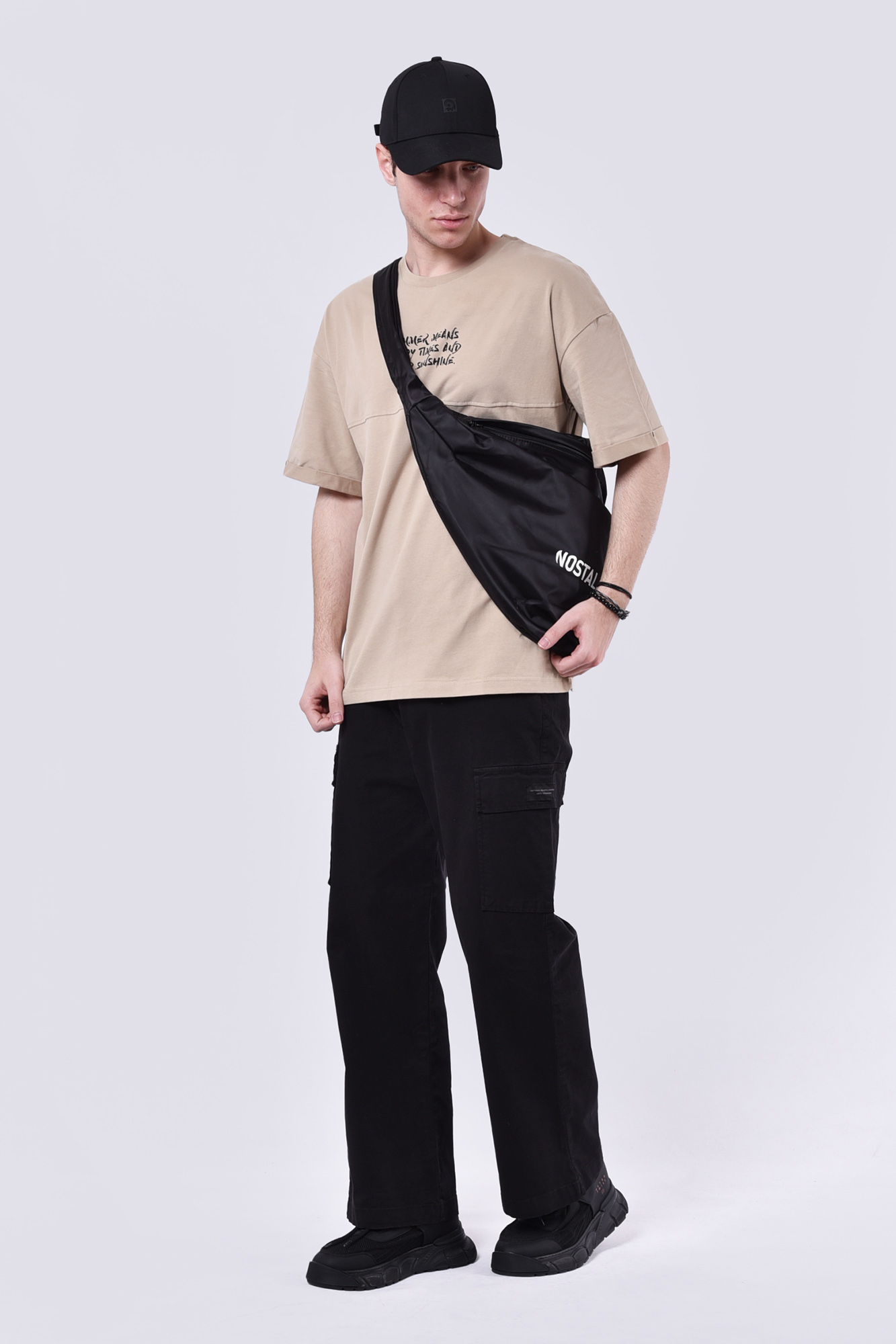 شلوار کارگو ساده مردانه