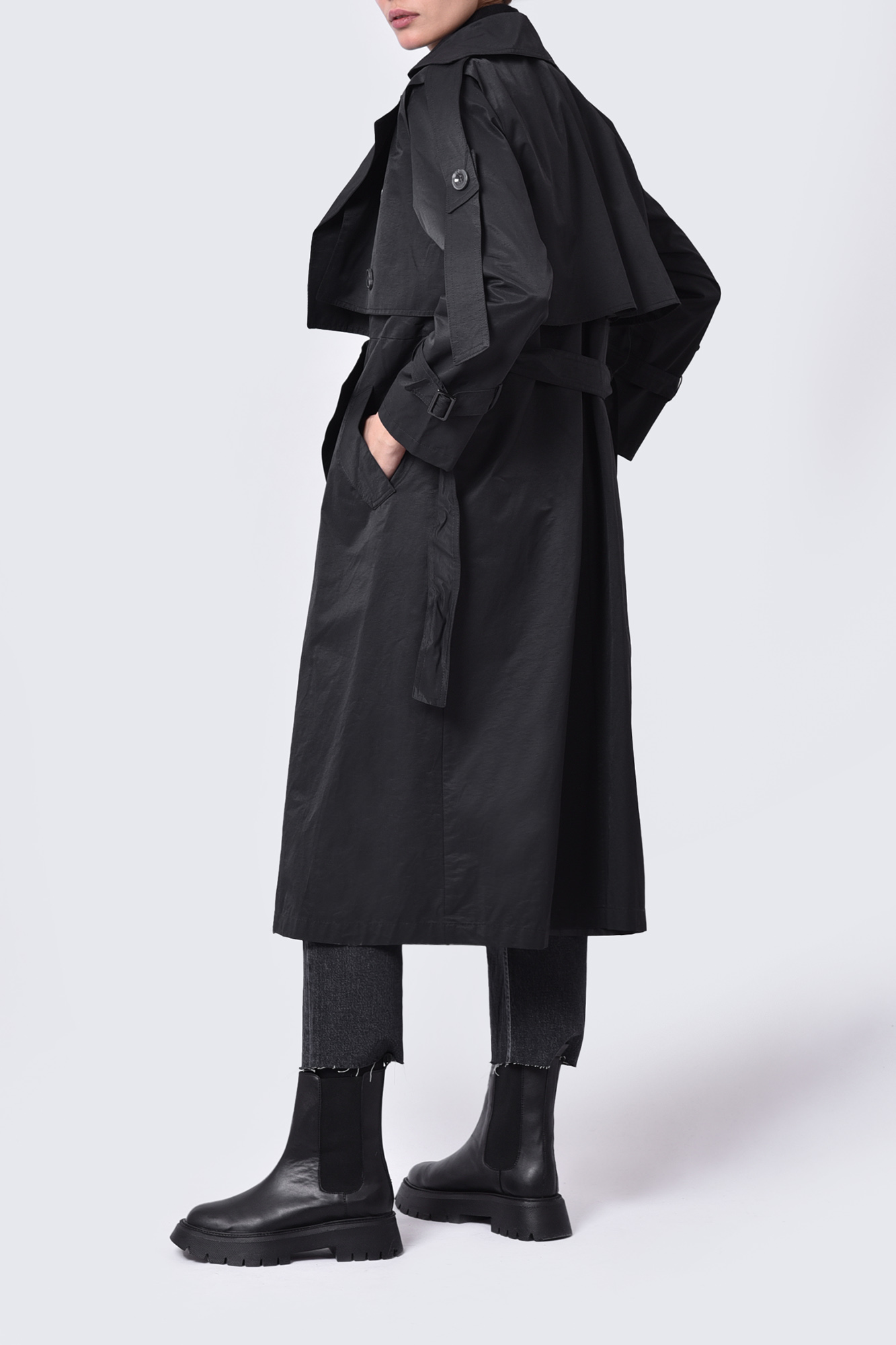 بارانی (ترنچ کت) ساده زنانه