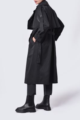 بارانی (ترنچ کت) ساده زنانه