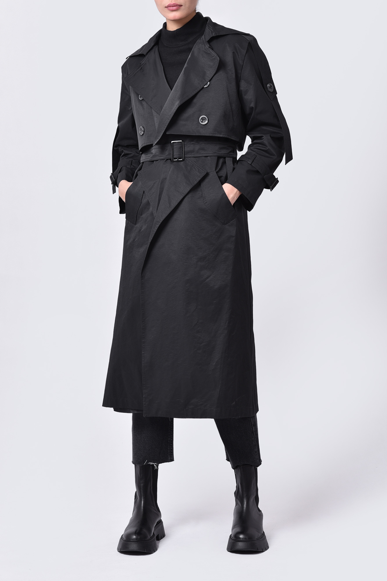 بارانی (ترنچ کت) ساده زنانه