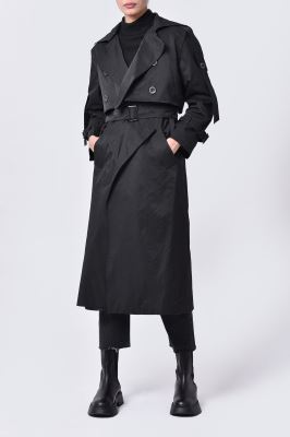 بارانی (ترنچ کت) ساده زنانه