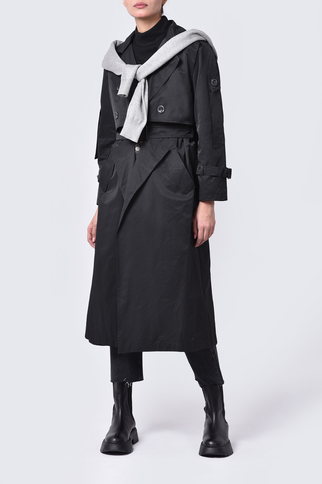 بارانی (ترنچ کت) ساده زنانه