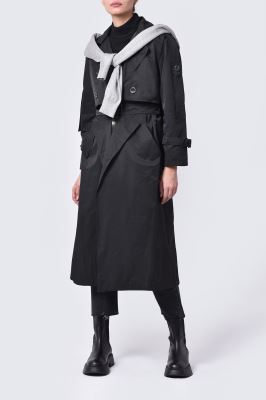 بارانی (ترنچ کت) ساده زنانه