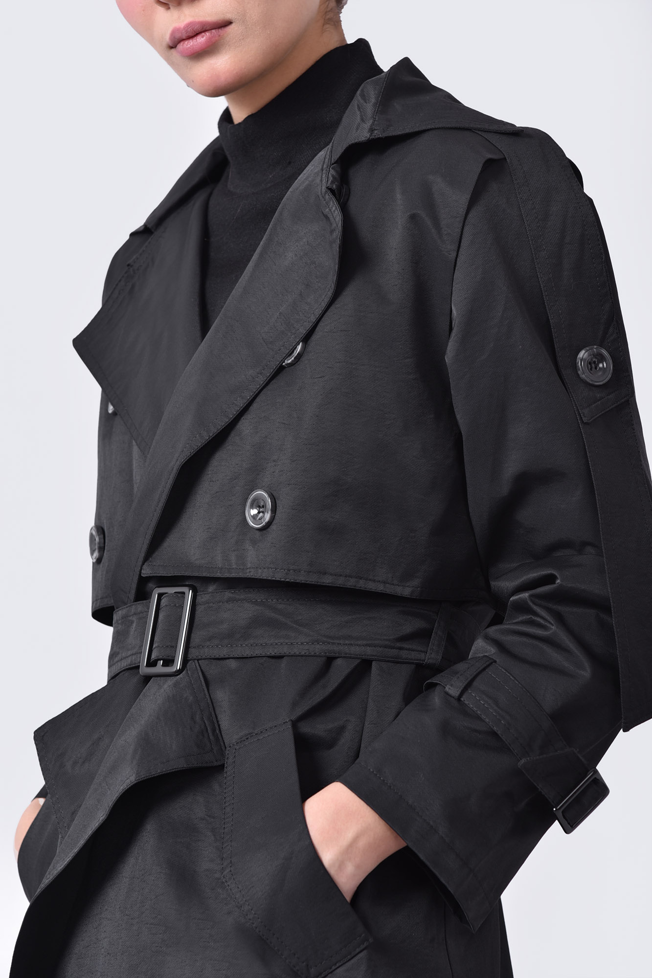 بارانی (ترنچ کت) ساده زنانه