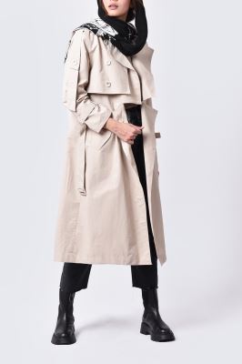 بارانی (ترنچ کت) ساده زنانه