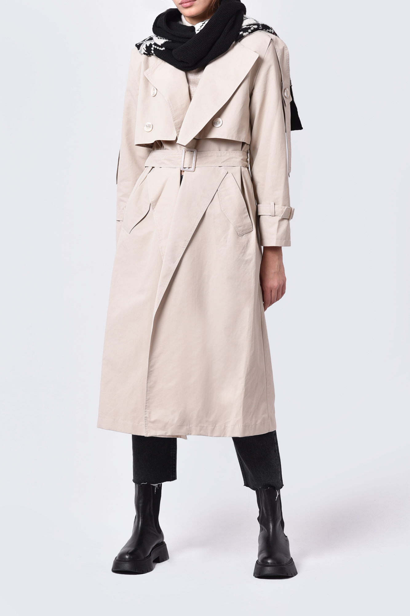 بارانی (ترنچ کت) ساده زنانه