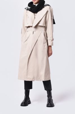 بارانی (ترنچ کت) ساده زنانه