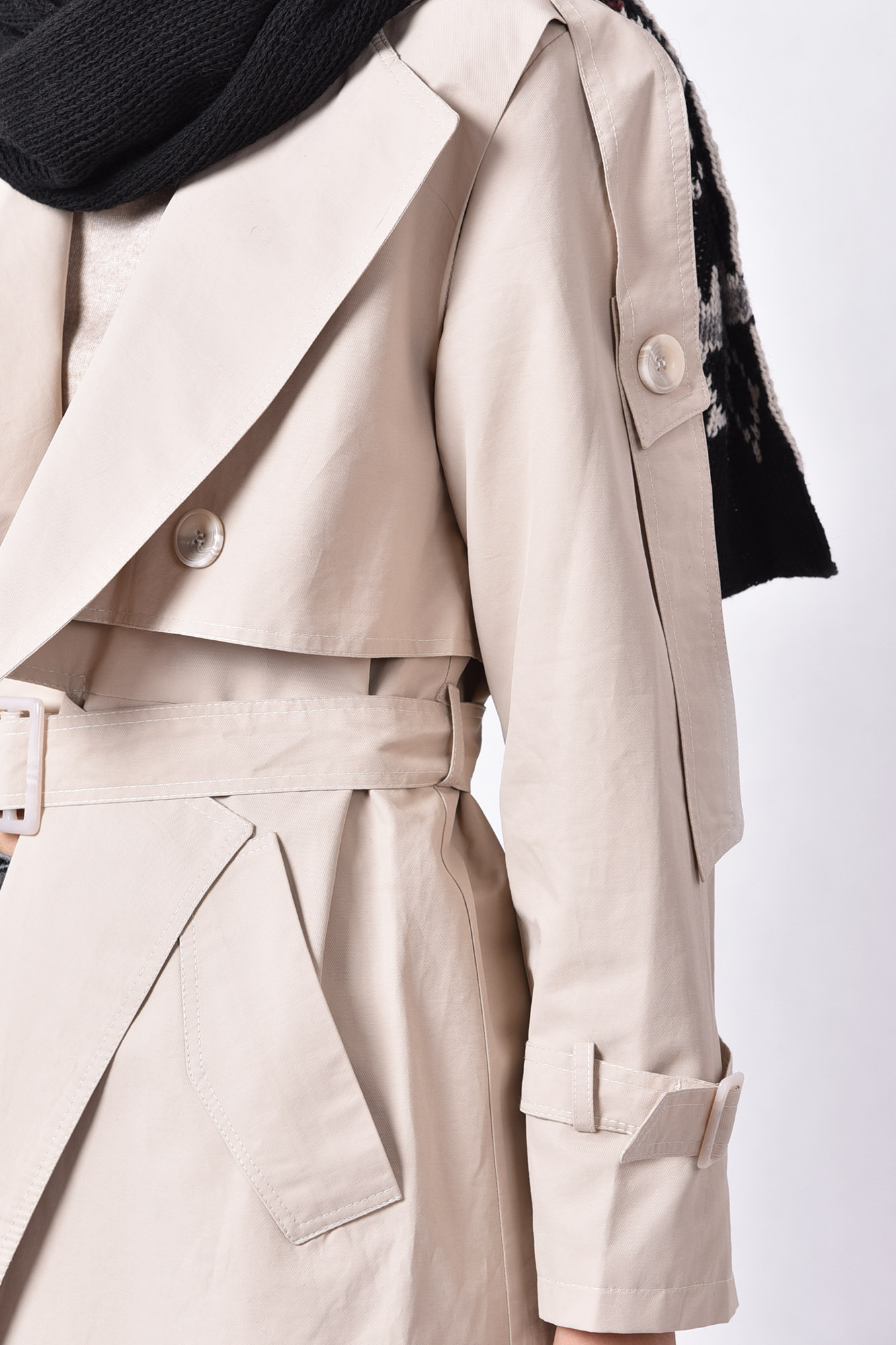 بارانی (ترنچ کت) ساده زنانه