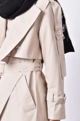 بارانی (ترنچ کت) ساده زنانه